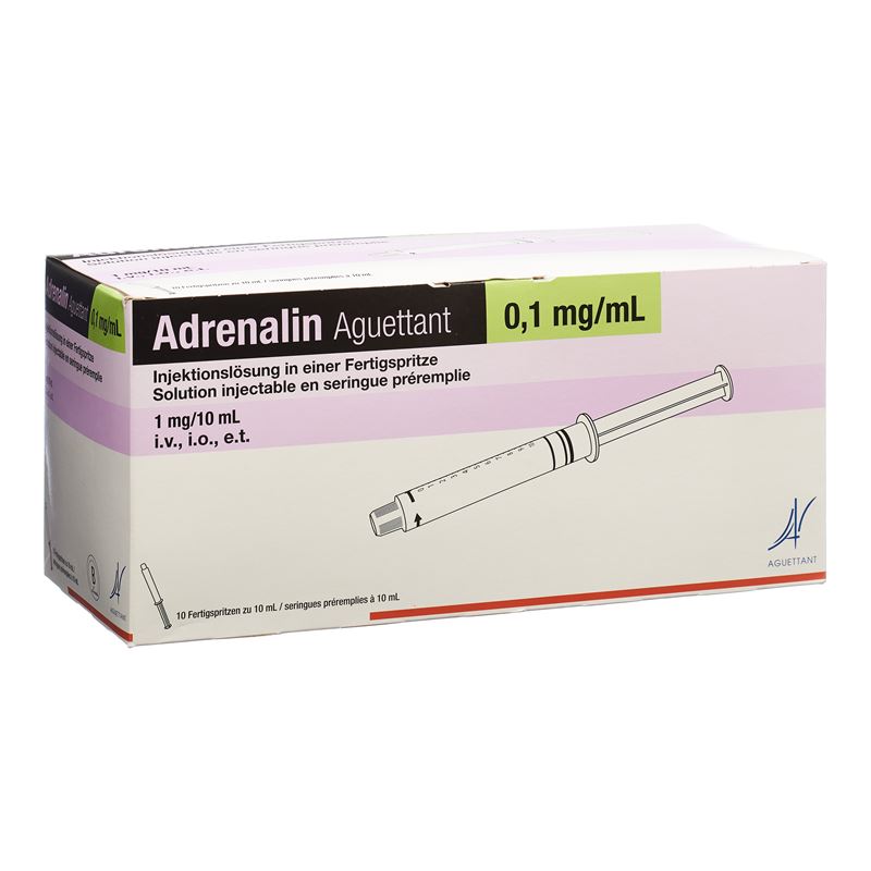ADRENALIN Aguettant 1 mg/10ml 10 Fertspr 10 ml – Hausarzt Shopping