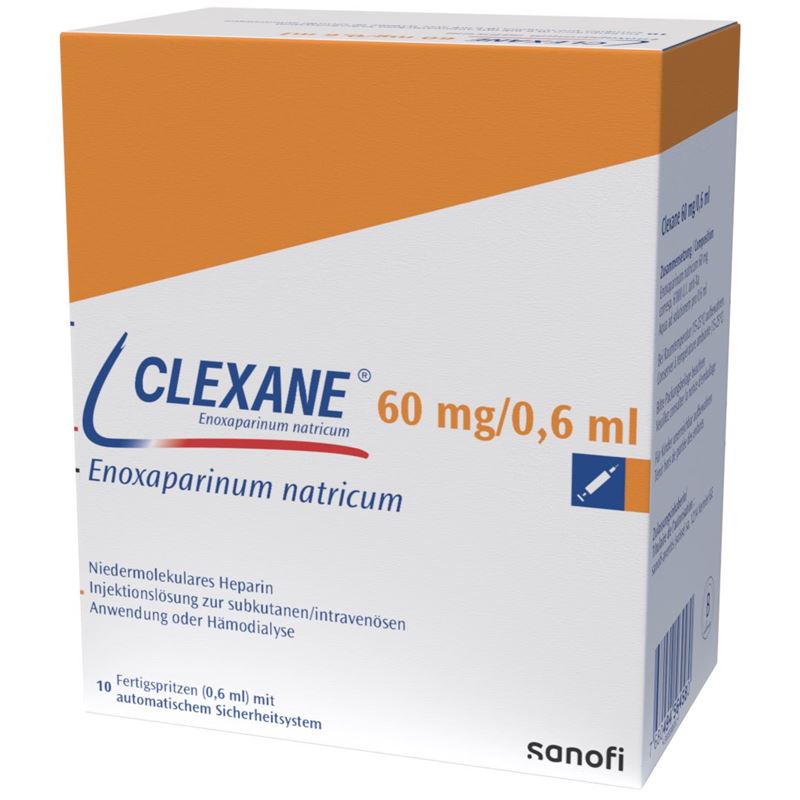 CLEXANE Inj Lös 60 mg/0.6ml 10 Fertspr 0.6 ml – Hausarzt Shopping