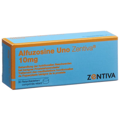 ALFUZOSINE Uno Zentiva Ret Tabl 10 mg 30 Stk