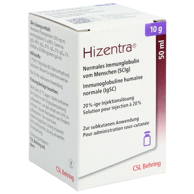 HIZENTRA Inj Lös 10 g/50ml Durchstf 50 ml – Hausarzt Shopping