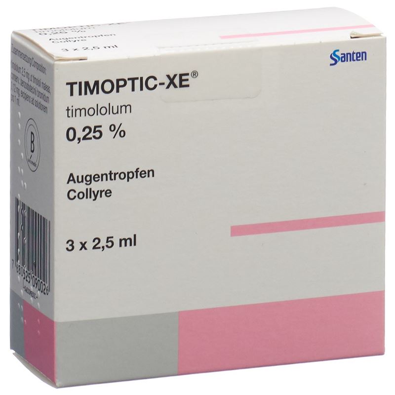 TIMOPTIC-XE Gtt Opht 0.25 % 3 Fl 2.5 ml – Hausarzt Shopping