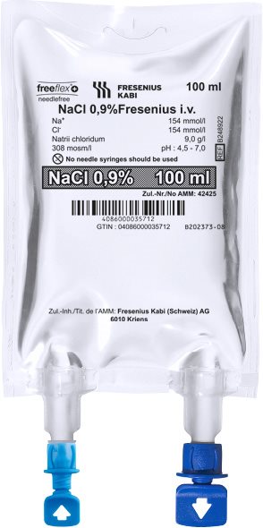 NACL Fresenius Inf Lös 0.9 % 100ml Freef + 50 Stk