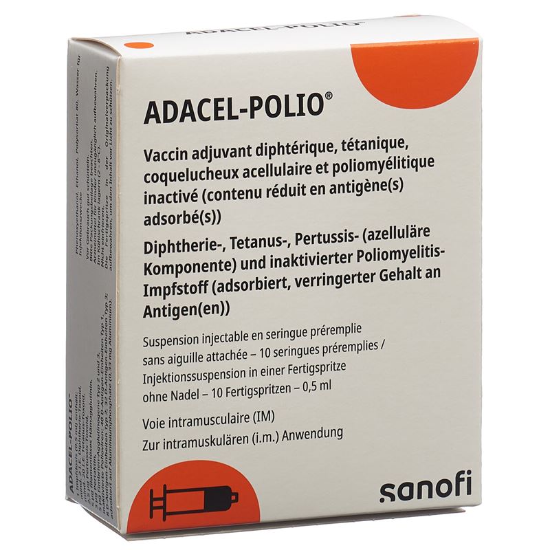 ADACEL-POLIO Inj Susp o Nadel 10 Fertspr 0.5 ml