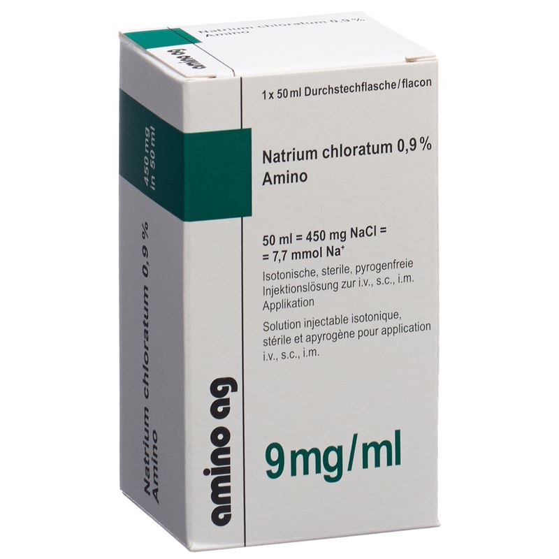 NACL Amino Inj Lös 0.9 % 50ml Durchstf