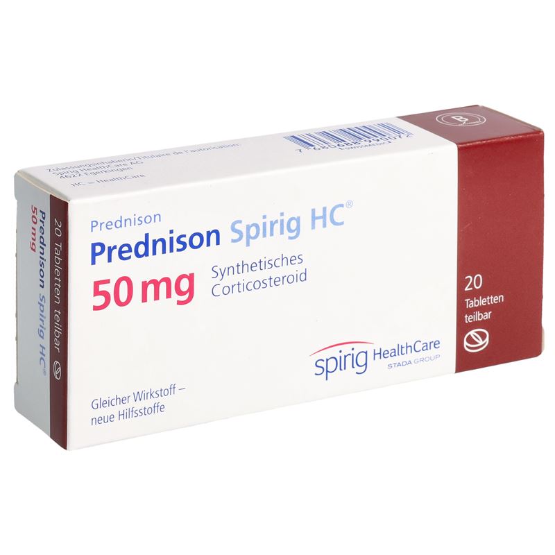 PREDNISON Spirig HC Tabl 50 mg 20 Stk