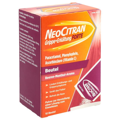 NEOCITRAN Grippe Erkältung FORTE Plv Btl 10 Stk