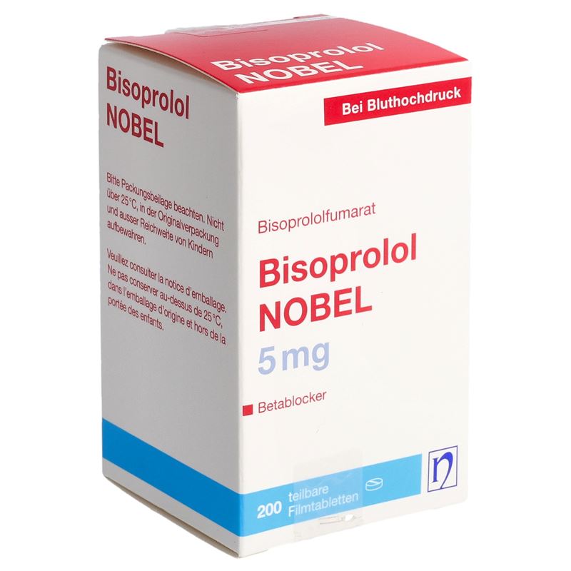 BISOPROLOL NOBEL Filmtabl 5 mg Ds 200 Stk
