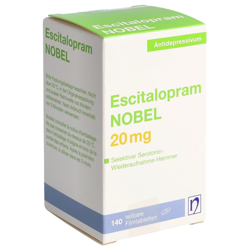 ESCITALOPRAM NOBEL Filmtabl 20 mg Ds 140 Stk