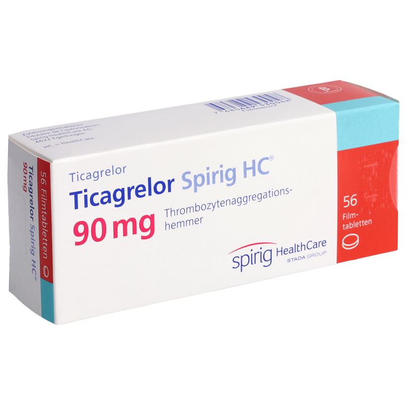 TICAGRELOR Spirig HC Filmtabl 90 mg 56 Stk