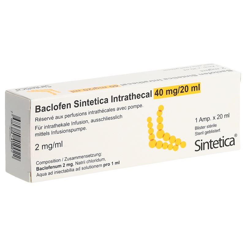BACLOFEN Sint Intrath 40 mg/20ml st Bl Amp 20 ml