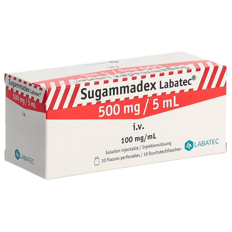 SUGAMMADEX Labatec Inj Lös 500 mg/5ml 10 Stk