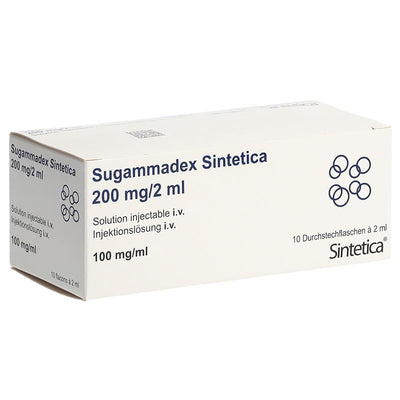 SUGAMMADEX Sintetica 200 mg/2ml 10 Durchstf 2 ml
