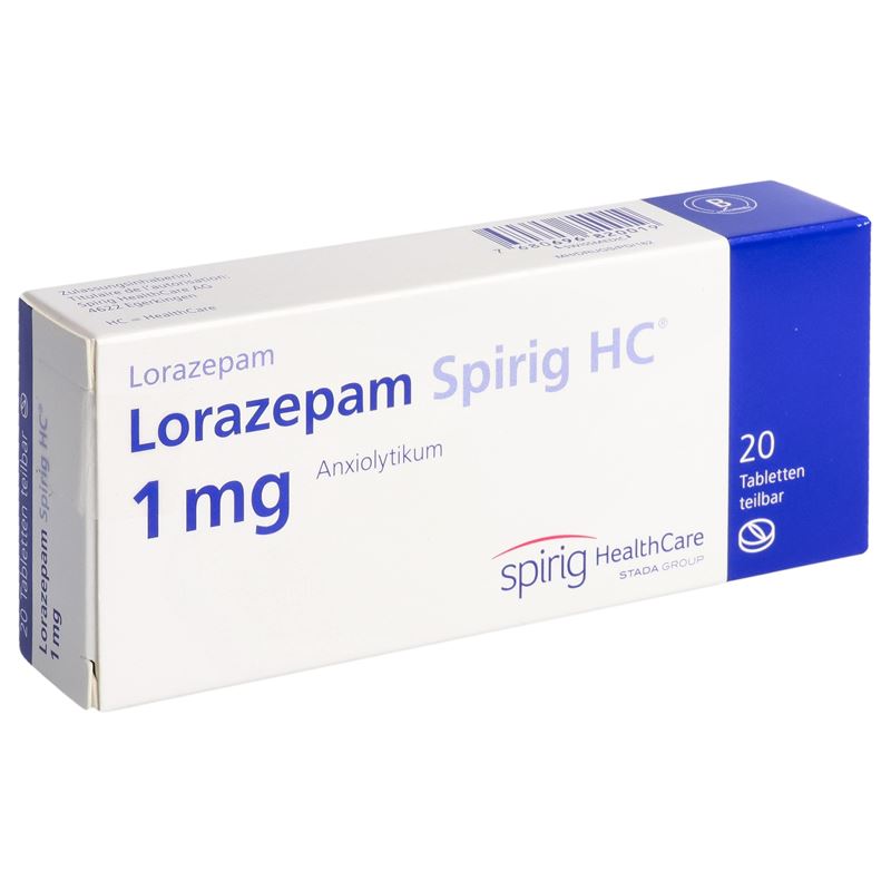 LORAZEPAM Spirig HC Tabl 1 mg 20 Stk