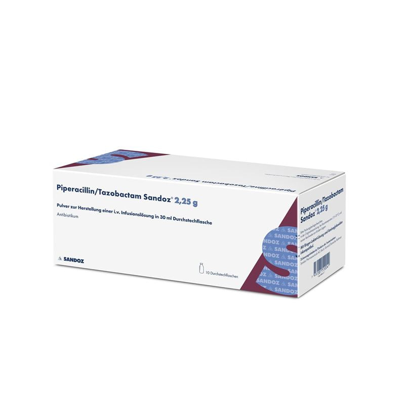 PIPERACILLIN TAZOB. Sandoz 2.25 g Durchstf 10 Stk