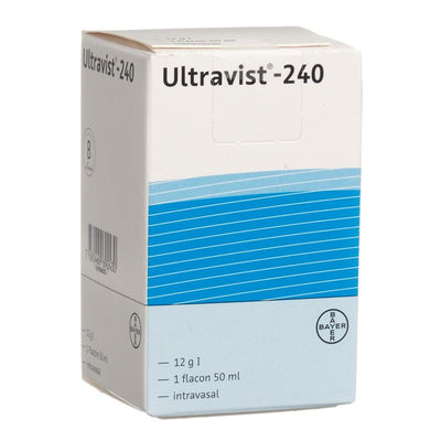 ULTRAVIST Inj Lös 240 mg/ml Fl 50 ml