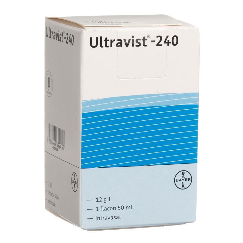 ULTRAVIST Inj Lös 240 mg/ml Fl 50 ml