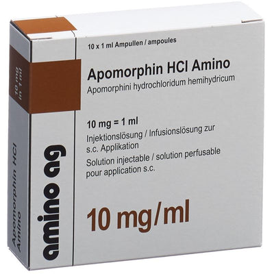 APOMORPHIN HCL Amino 10 mg/ml 10 Amp 1 ml