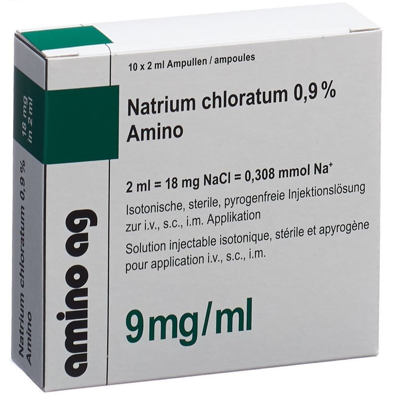 NACL Amino Inj Lös 0.9 % 2ml Amp 10 Stk