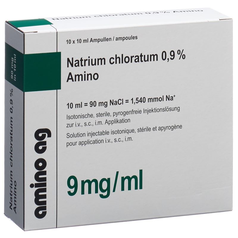 NACL Amino Inj Lös 0.9 % 10ml Amp 10 Stk