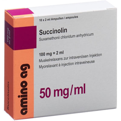 SUCCINOLIN Inj Lös 100 mg/2ml 10 Amp 2 ml