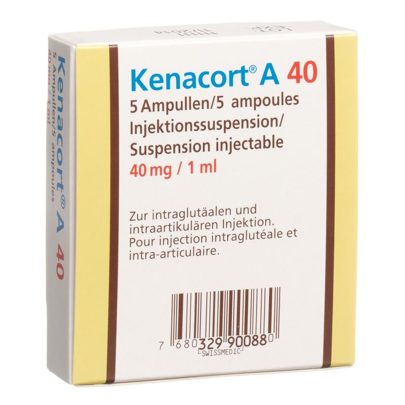 KENACORT A 40 Inj Susp 40 mg/ml 5 Amp 1 ml – Hausarzt Shopping