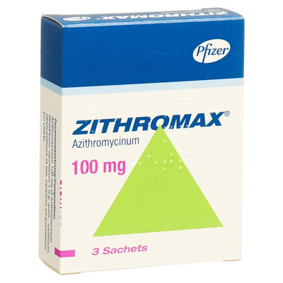 ZITHROMAX Plv 100 mg für Suspension Btl 3 Stk