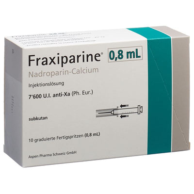FRAXIPARINE 0.8 ml Inj Lös 10 Fertspr 0.8 ml