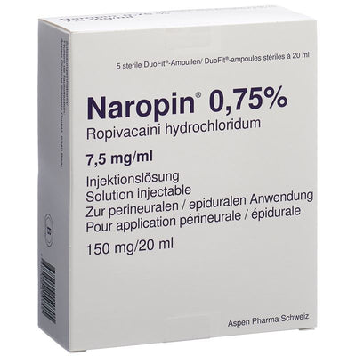 NAROPIN Inj Lös 150 mg/20ml Duofit Amp 5 Stk