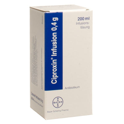 CIPROXIN Inf Lös 0.4 g Fl 200 ml