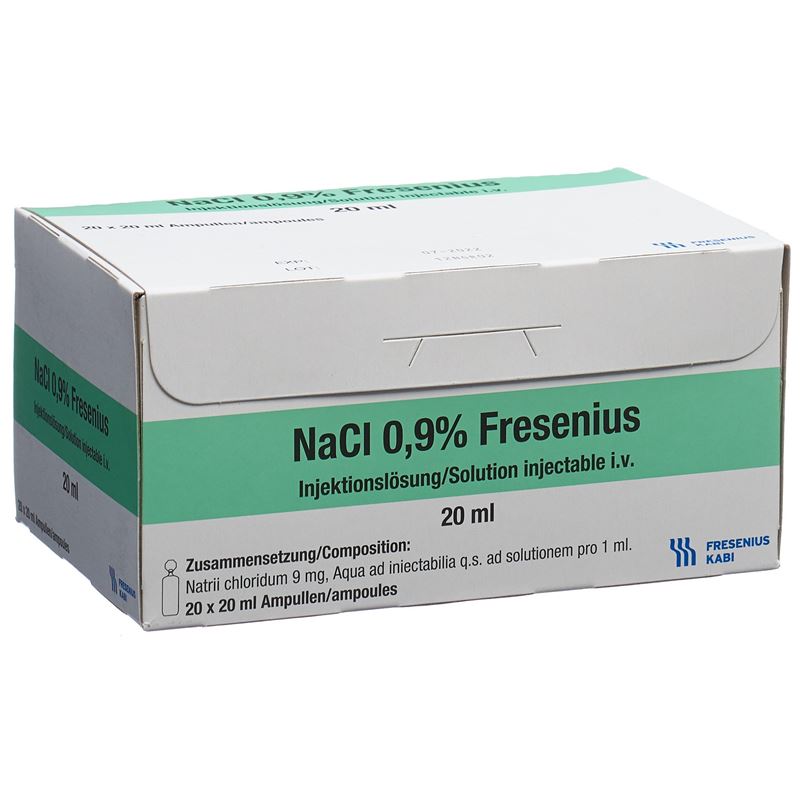 NACL Fresenius Inj Lös 0.9 % 20ml PP Amp 20 Stk