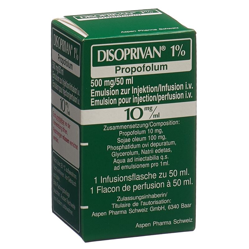 DISOPRIVAN 1% 500 mg/50ml Durchstf 50 ml