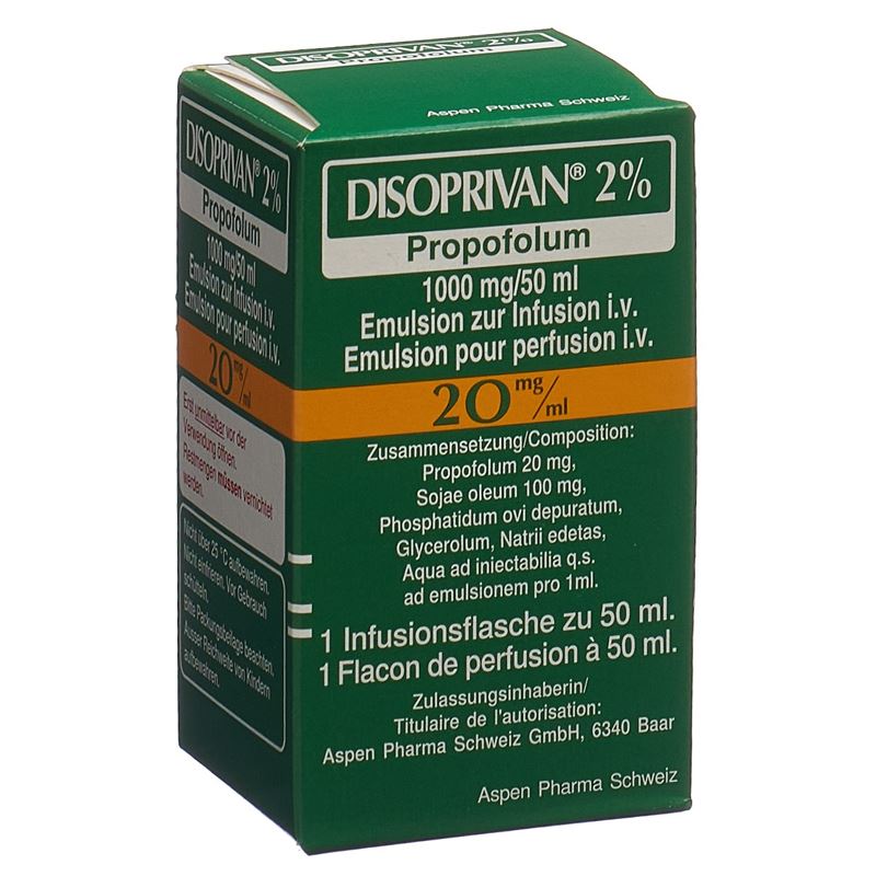 DISOPRIVAN 2% 1 g/50ml Durchstf 50 ml