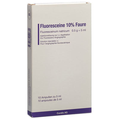 FLUORESCEINE Faure Inj Lös 10 % 10 Amp 5 ml