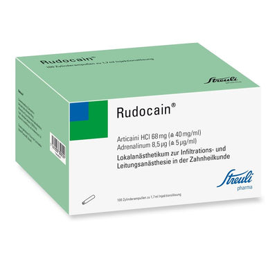 RUDOCAIN Inj Lös 100 Zyl Amp 1.7 ml