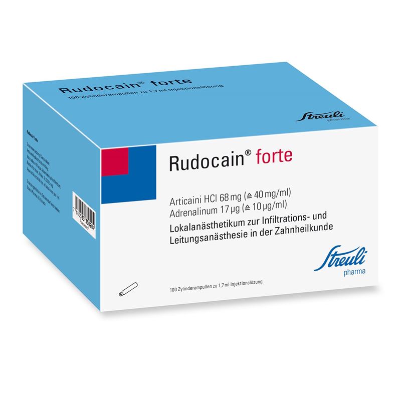 RUDOCAIN forte Inj Lös 100 Zyl Amp 1.7 ml