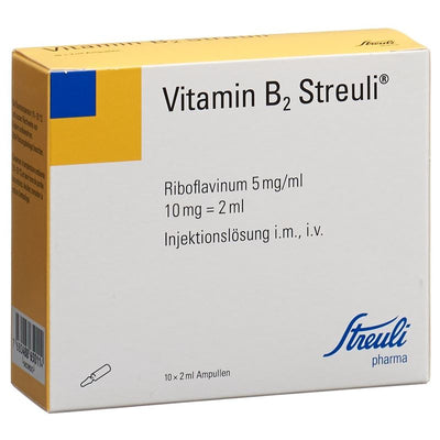 VITAMIN B2 Streuli Inj Lös 10 mg/2ml 10 Amp 2 ml
