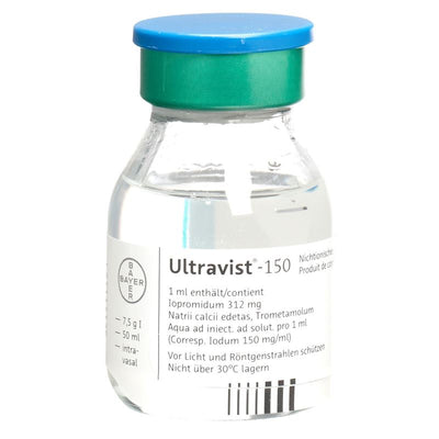 ULTRAVIST Inj Lös 150 mg/ml Fl 200 ml