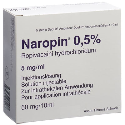 NAROPIN Inj Lös 50 mg/10ml Duofit Amp 5 Stk