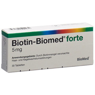 BIOTIN Biomed forte Tabl 5 mg Blist 30 Stk