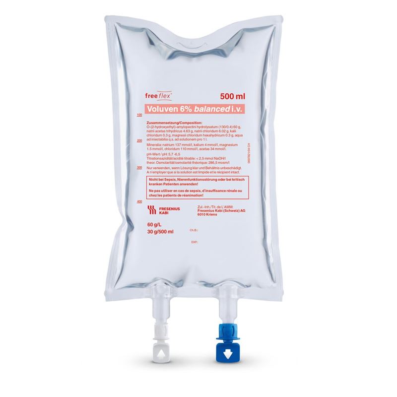 VOLUVEN balanced Inf Lös 6 % 500ml Freeflex 20 Stk