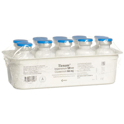 TIENAM Trockensub 500 mg i.v. Amp 10 Stk