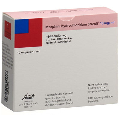 MORPHINI HCL Streuli Inj Lös 10 mg/ml 10 Amp 1 ml – Hausarzt Shopping