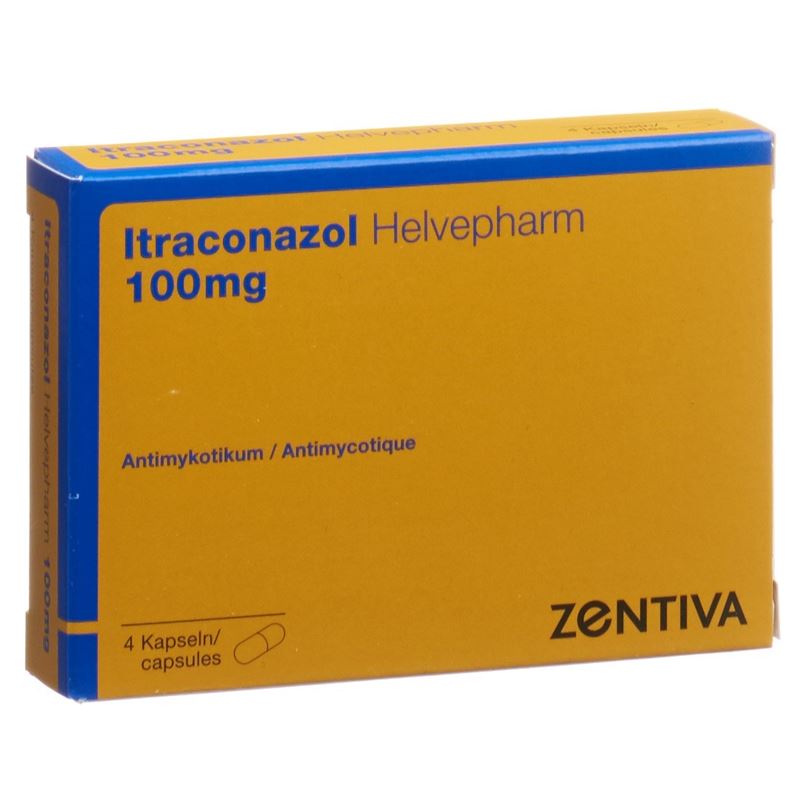ITRACONAZOL Helvepharm 4 Kaps 100 mg Blist 4 Stk