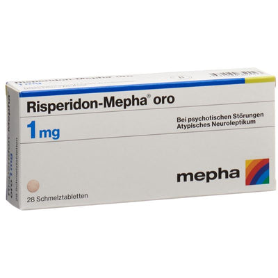 RISPERIDON Mepha oro Schmelztabl 1 mg 28 Stk