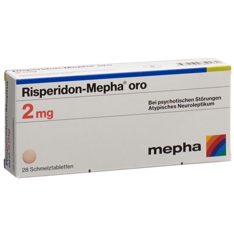 RISPERIDON Mepha oro Schmelztabl 2 mg 28 Stk