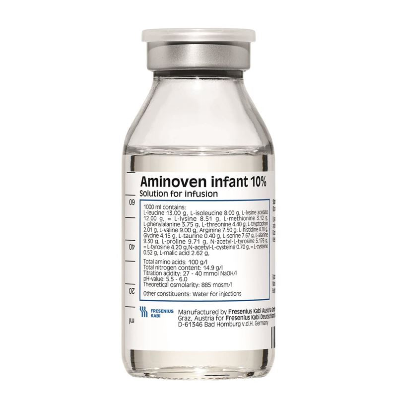 AMINOVEN infant Inf Lös 10 % 1000ml Fl 6 Stk