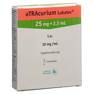 ATRACURIUM Labatec 25 mg/2.5ml 5 Amp 2.5 ml