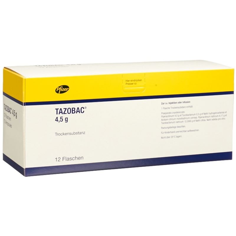 TAZOBAC Trockensub 4.5 g Durchstf 12 Stk
