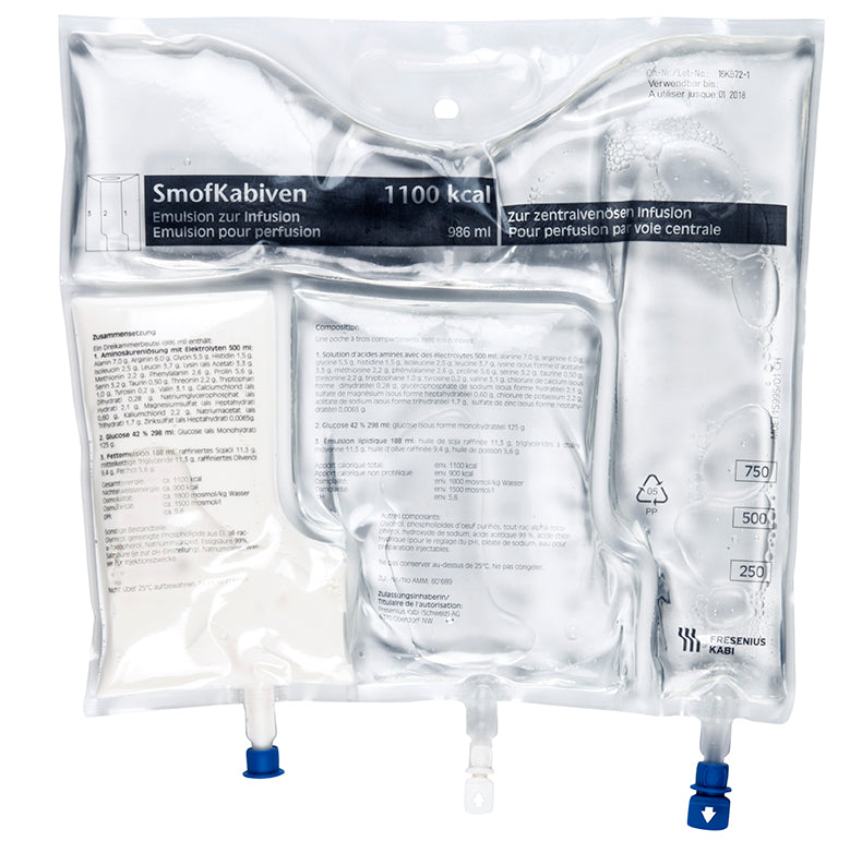 SMOFKABIVEN Inf Emuls 986ml Btl 4 Stk