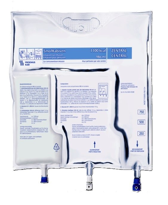 SMOFKABIVEN Inf Emuls 1477ml Btl 4 Stk